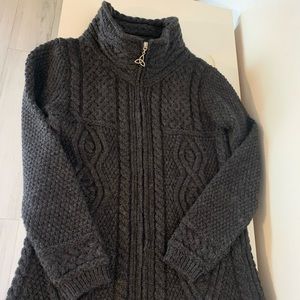 Aran Mor zip IRISH sweater! Never worn